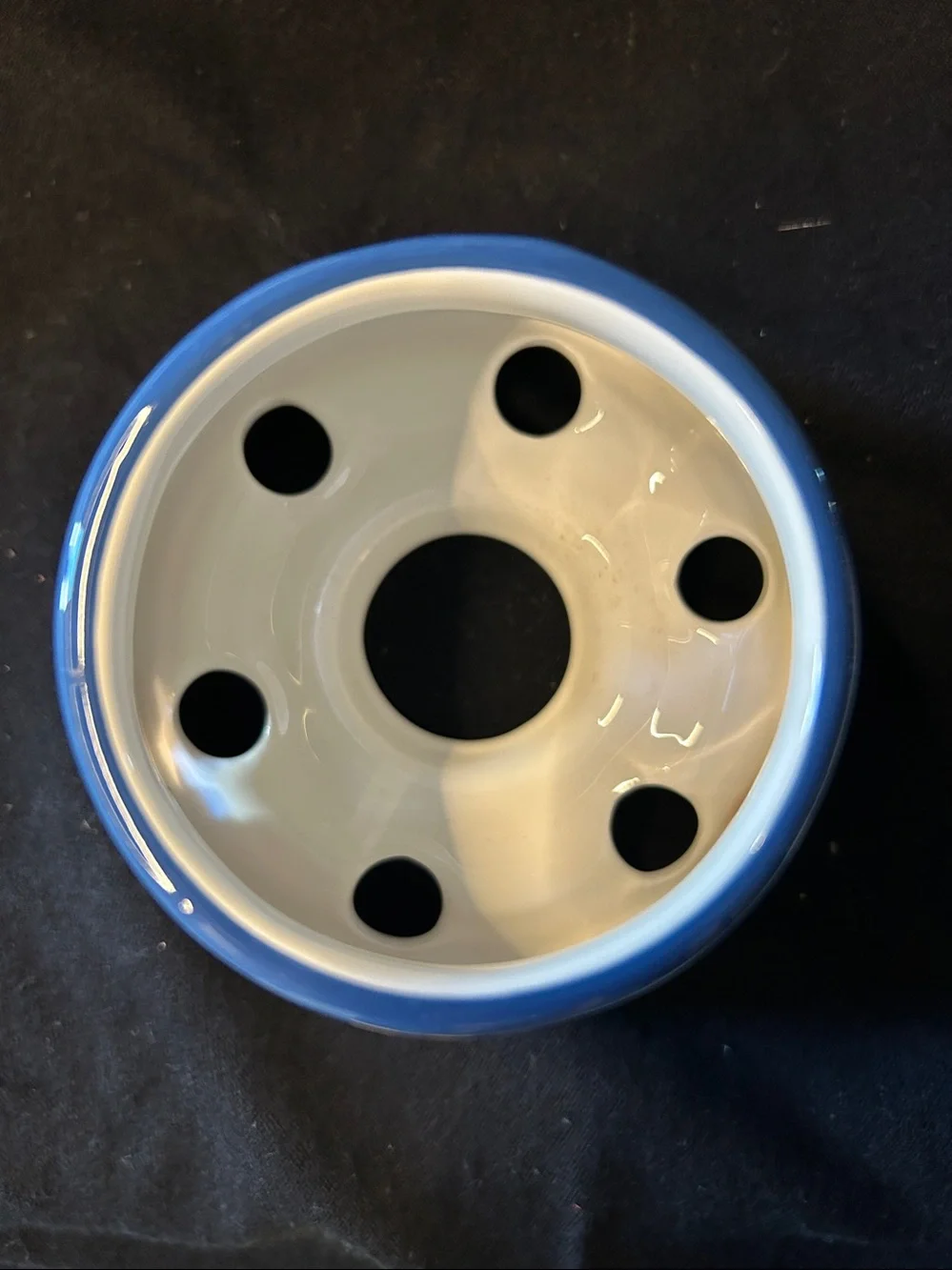 Ceramic Nautical Sailboat Candle Jar Topper